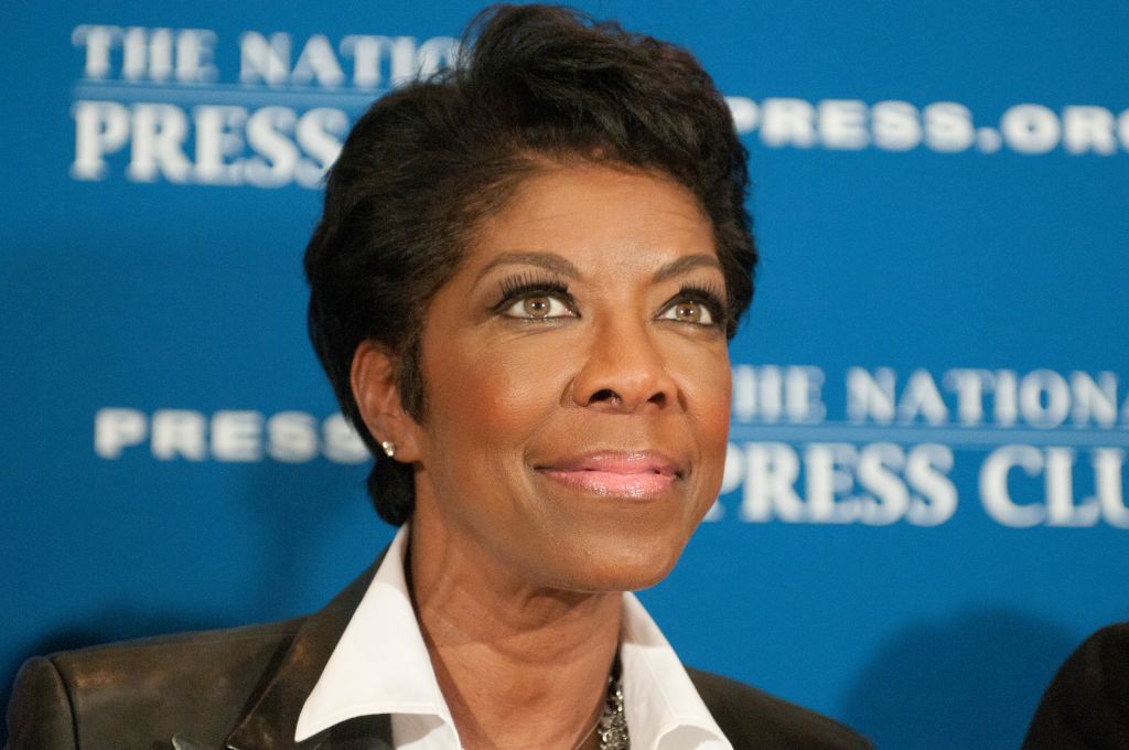 Grammy Award winner Natalie Cole speaks at the National...