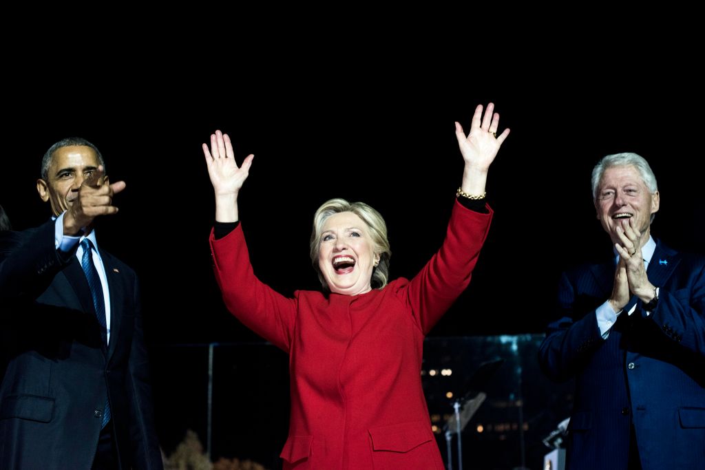 Democratic Nominee for President of the United States former Secretary of State Hillary Clinton