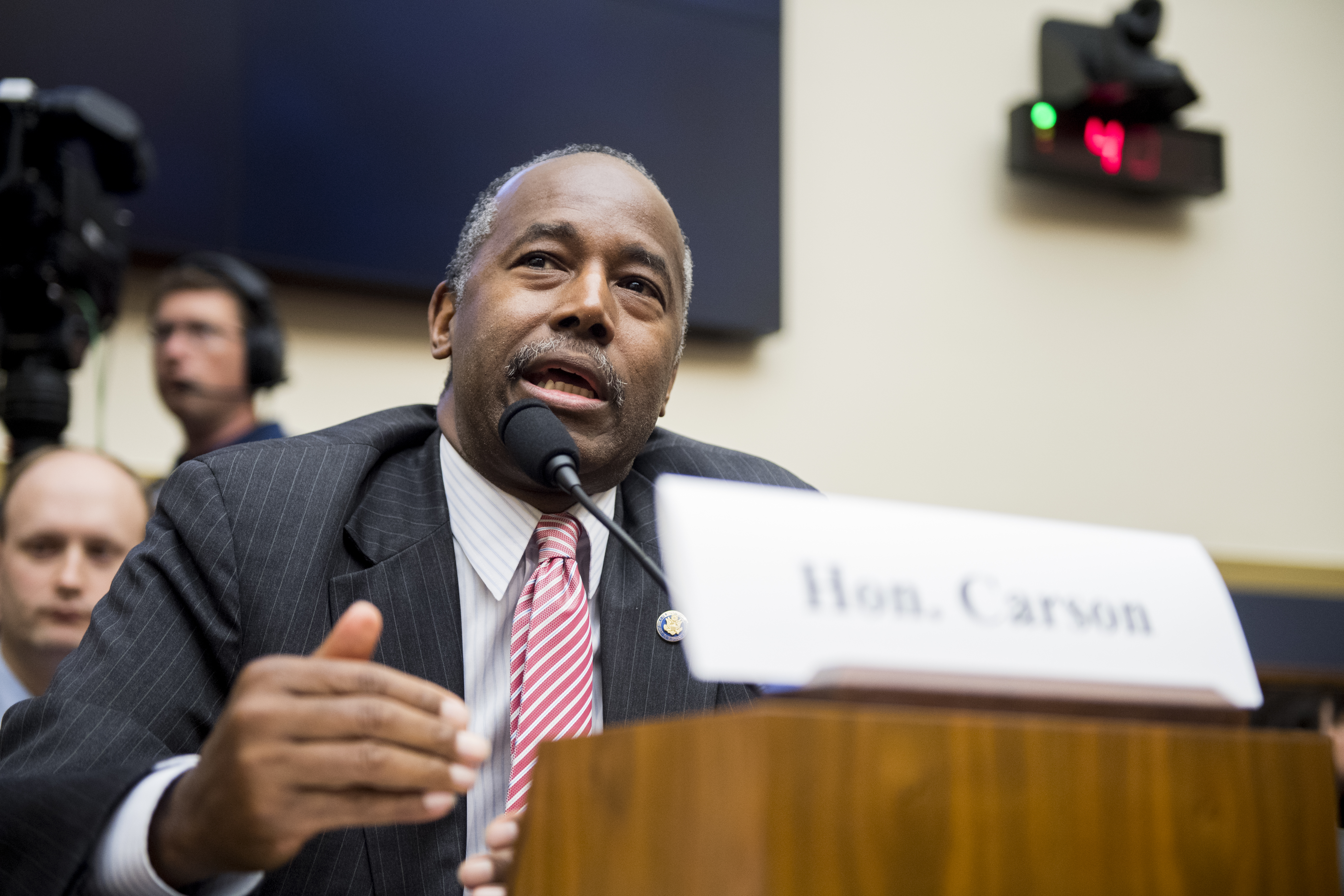Secretary of Housing and Urban Development Ben Carson...