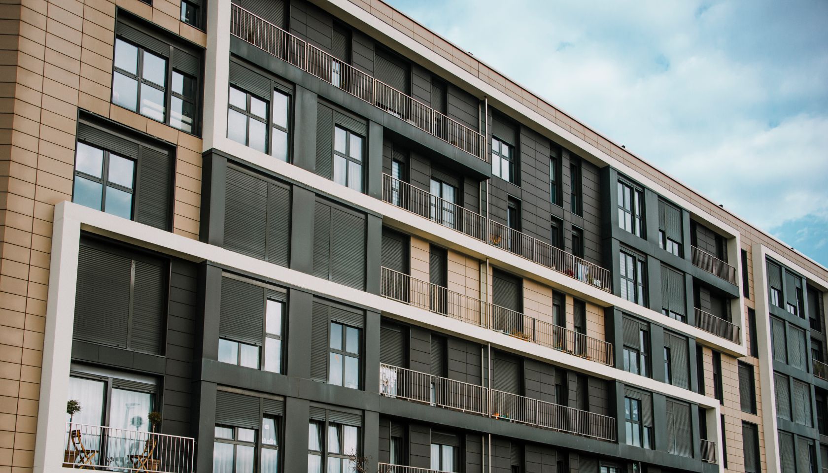 Modern apartment building