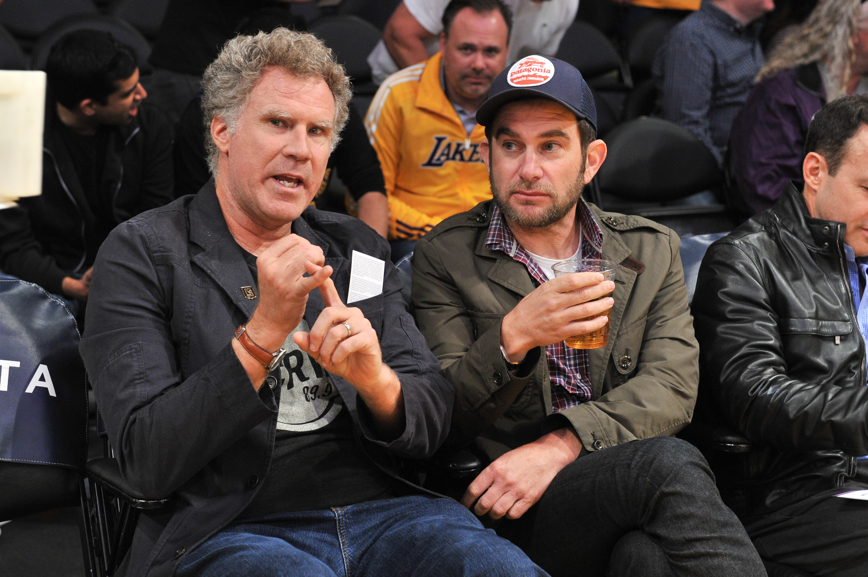 Celebrities At The Los Angeles Lakers Game