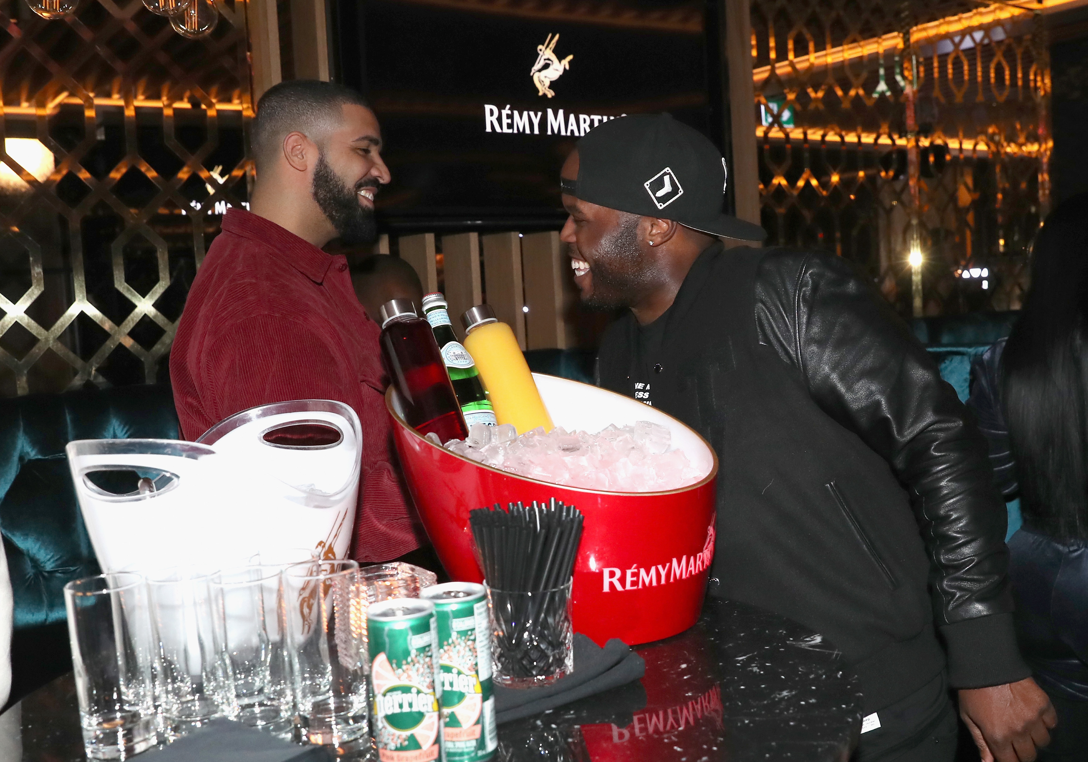 Lebron James Hosts Dwyane Wade's Birthday With The House Of Remy Martin At Drake's New Pick 6 Restaurant