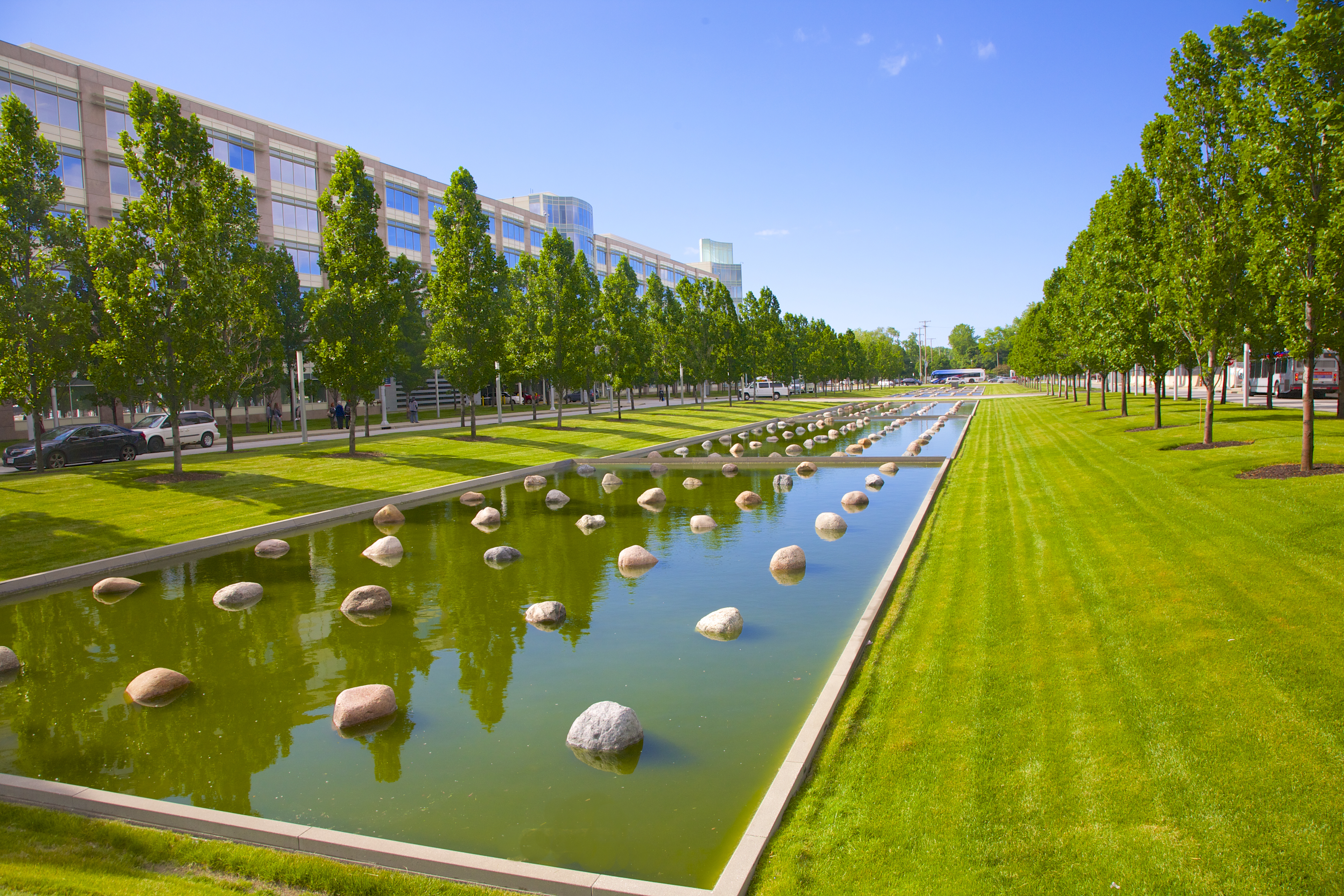 Japanese-style tranquil setting at Cleveland Clinic