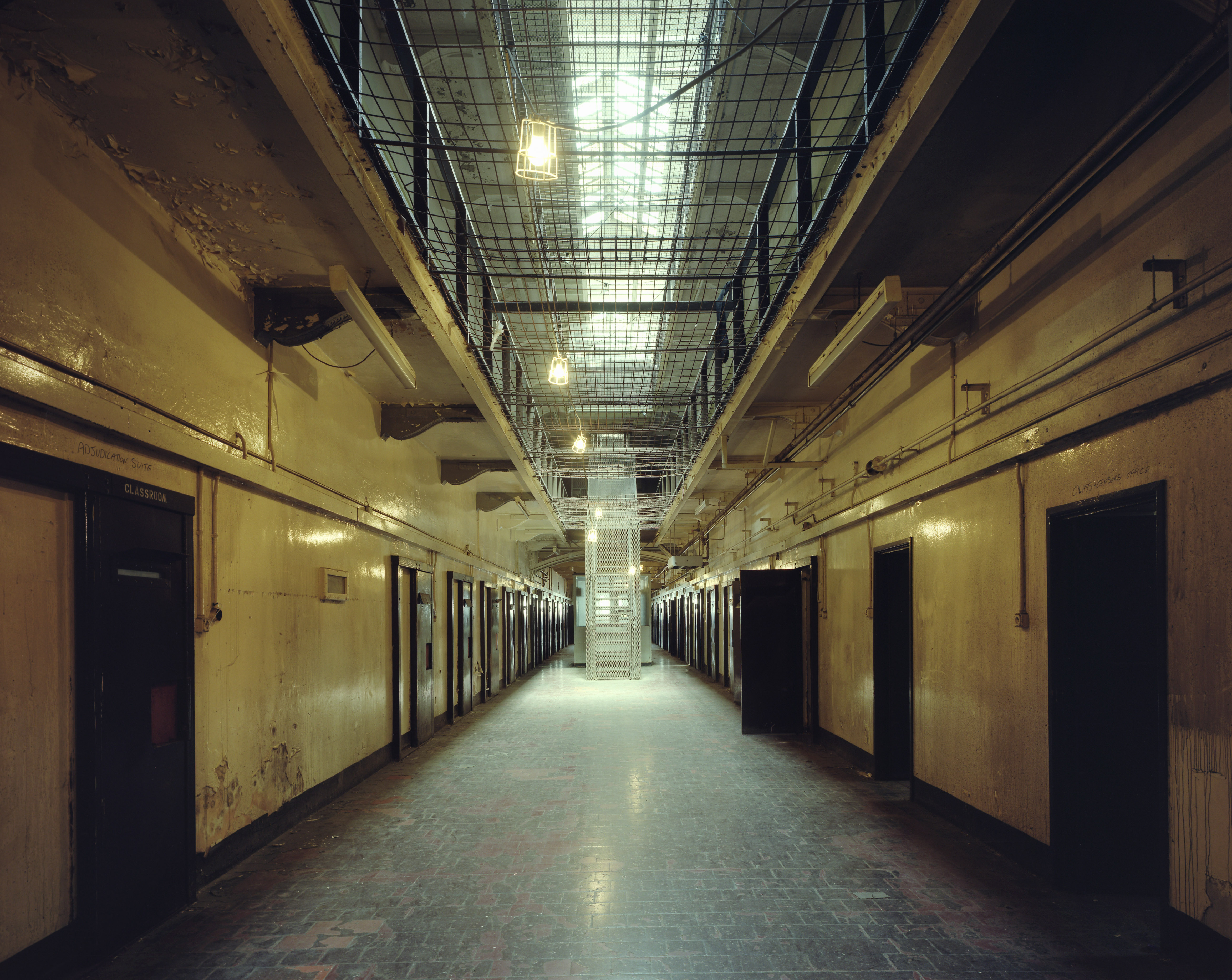 Crumlin Road prison, closed in 1996, now a museum in Belfast, Northern Ireland. Designed by Sir Charles Lanyon, built between 1843 and 1845 one of the most advanced prisons of its day