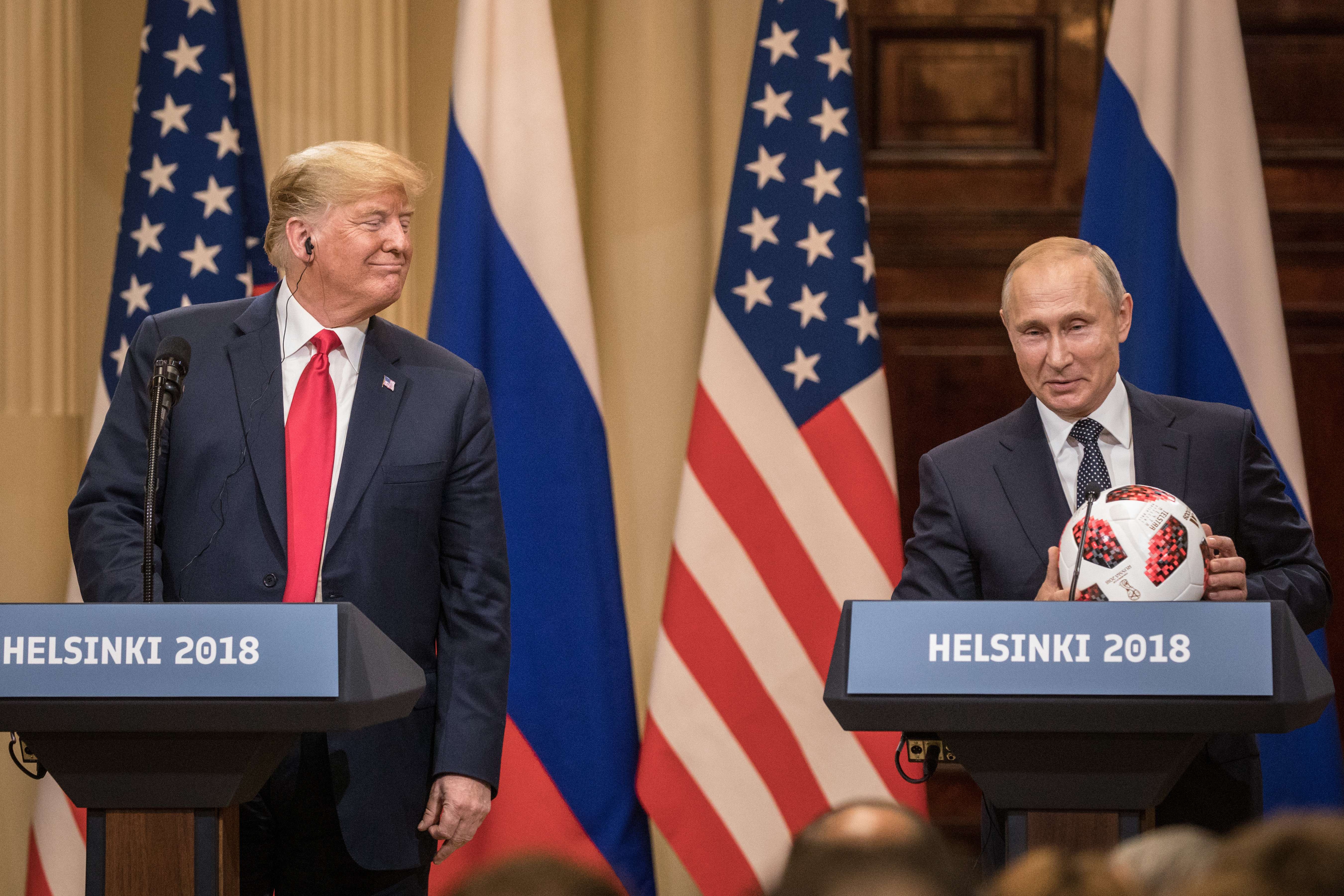 President Trump And President Putin Hold A Joint Press Conference After Summit