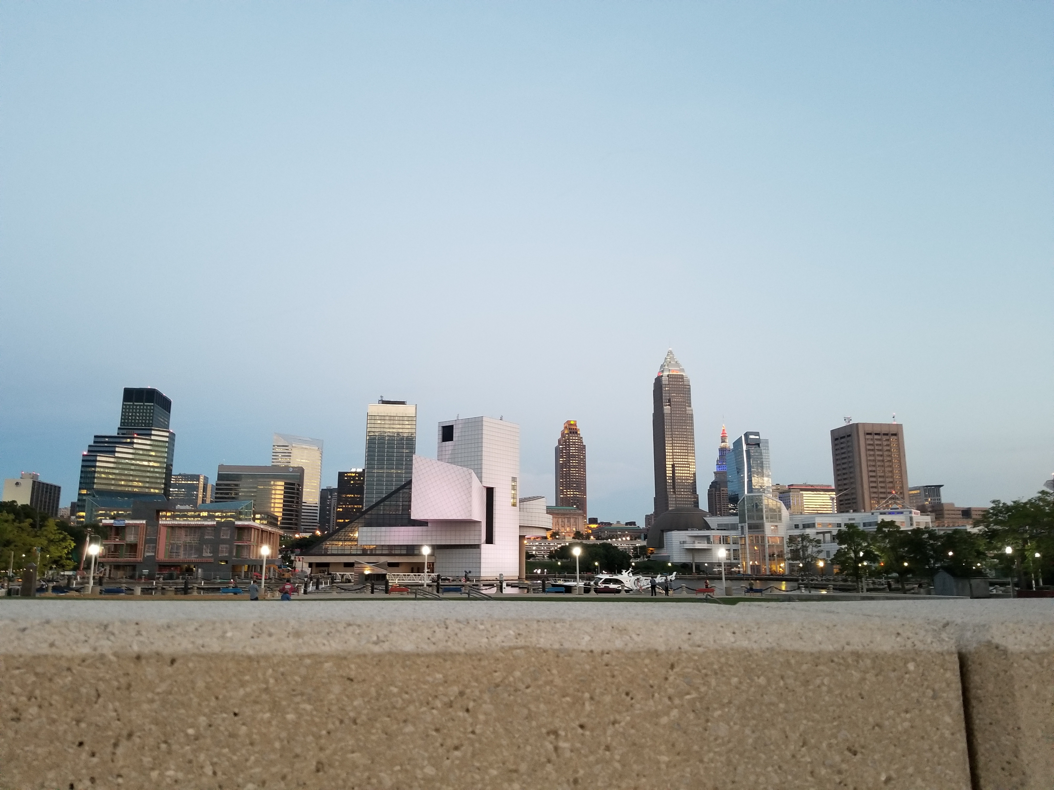 Modern Buildings In City Against Clear Sky