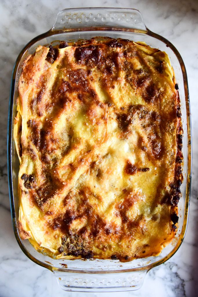 Homemade lasagna