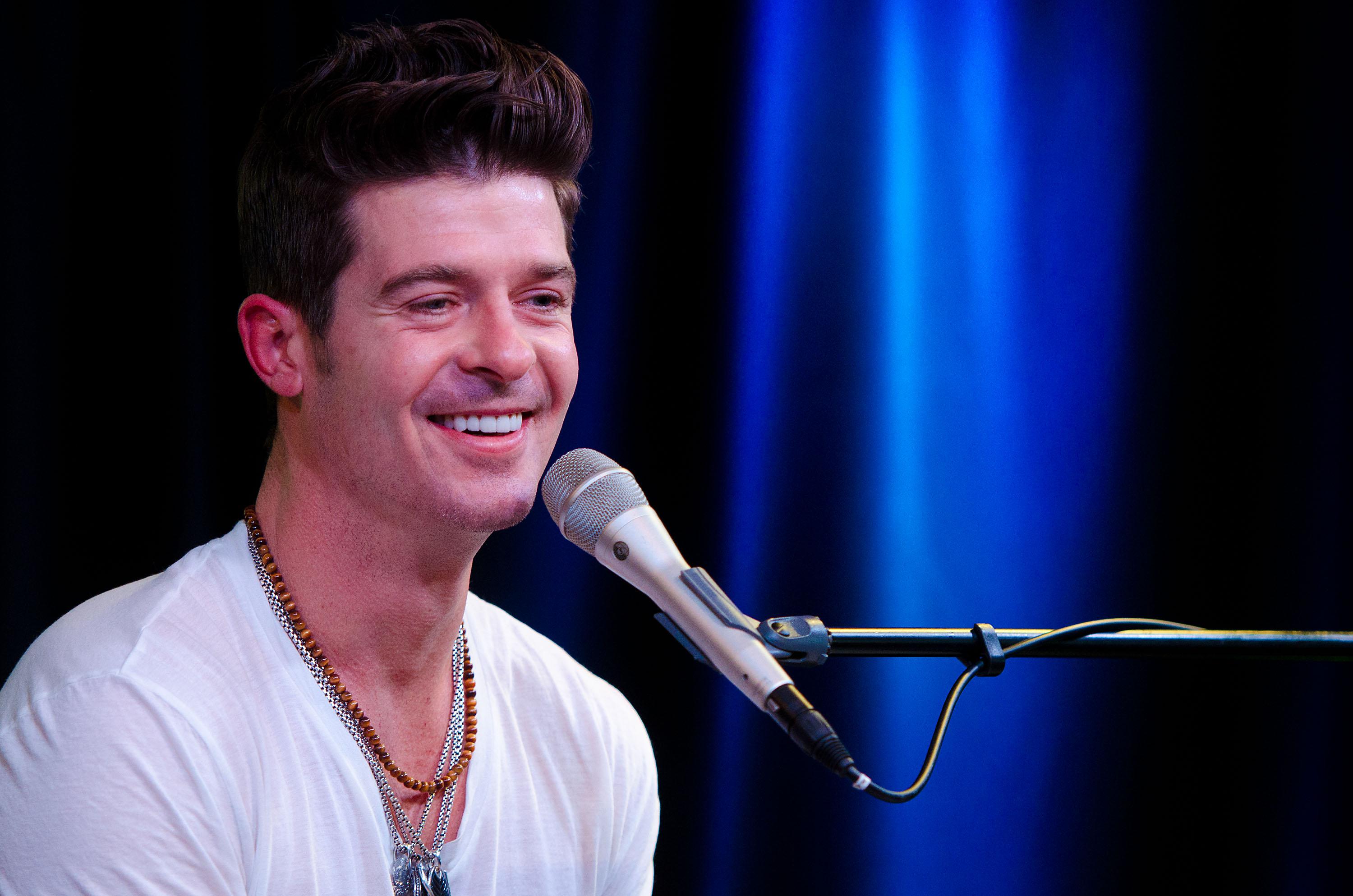 Robin Thicke Visits WDAS