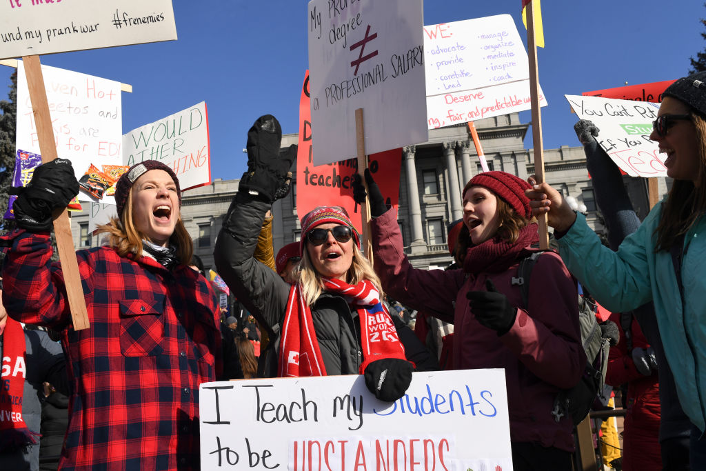 Denver teachers on strike
