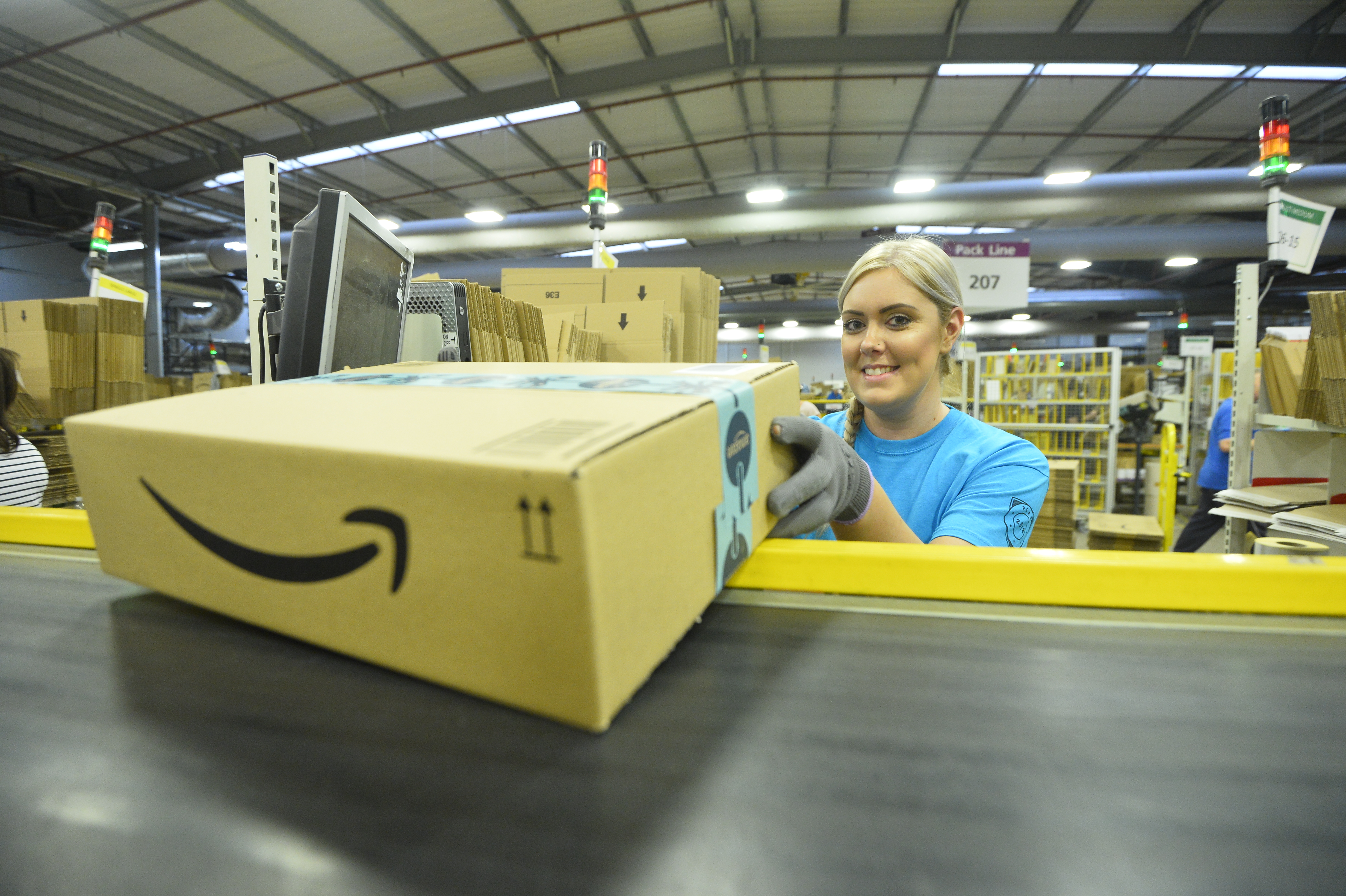 Inside the Amazon UK warehouse on Black Friday
