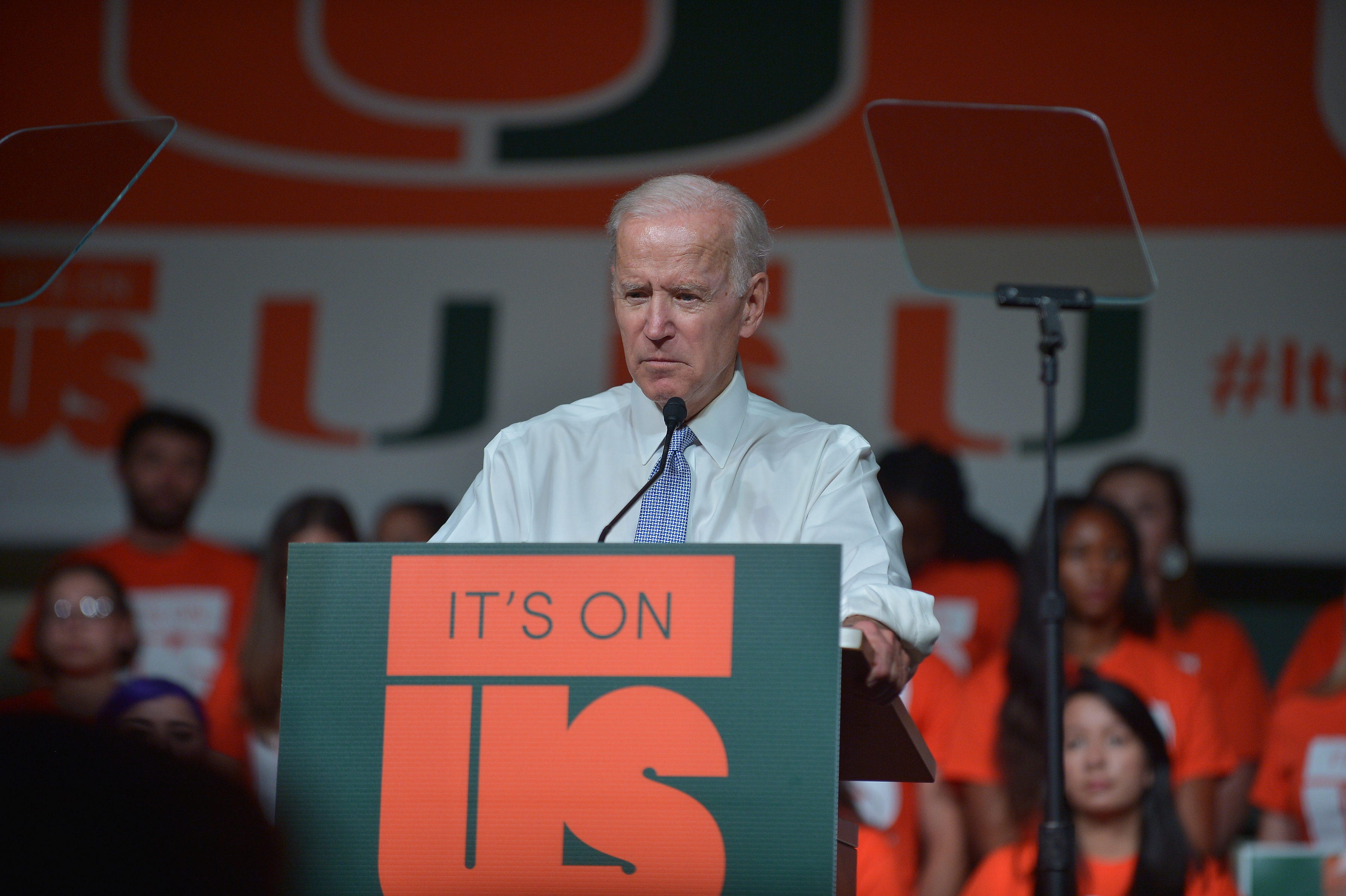Joe Biden speaks at the University of Miami’s 'It’s on Us Rally' Against Sexual Assault