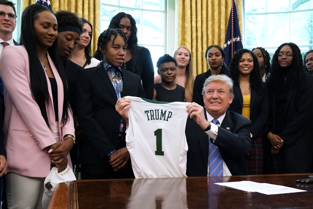 President Donald Trump Welcomes The 2019 NCAA Division I Women's Basketball National Champions Baylor Lady Bears to the White House