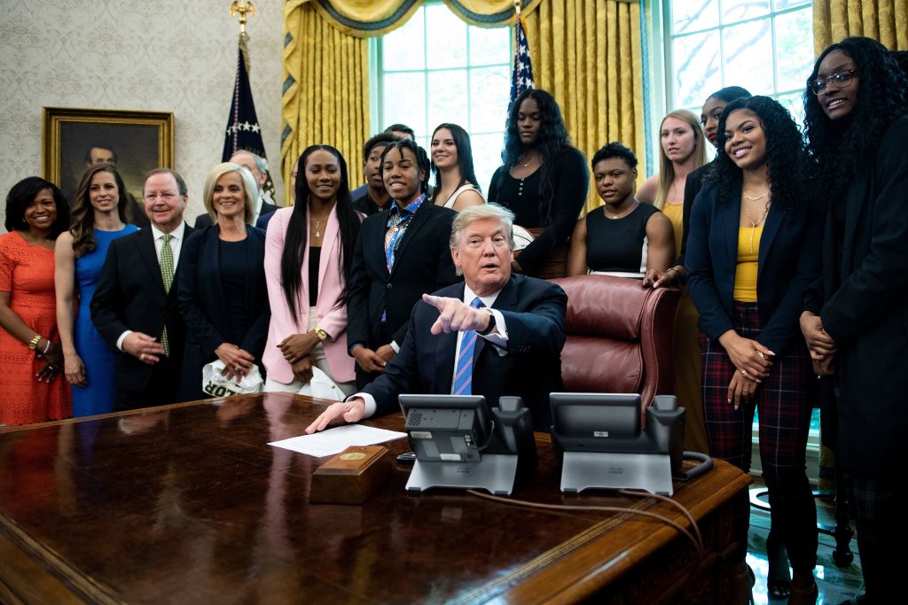 US-POLITICS-BASKET-WOMEN-TRUMP