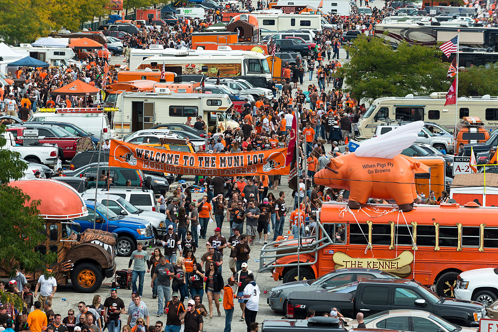 Cleveland Browns Fans Tailgating