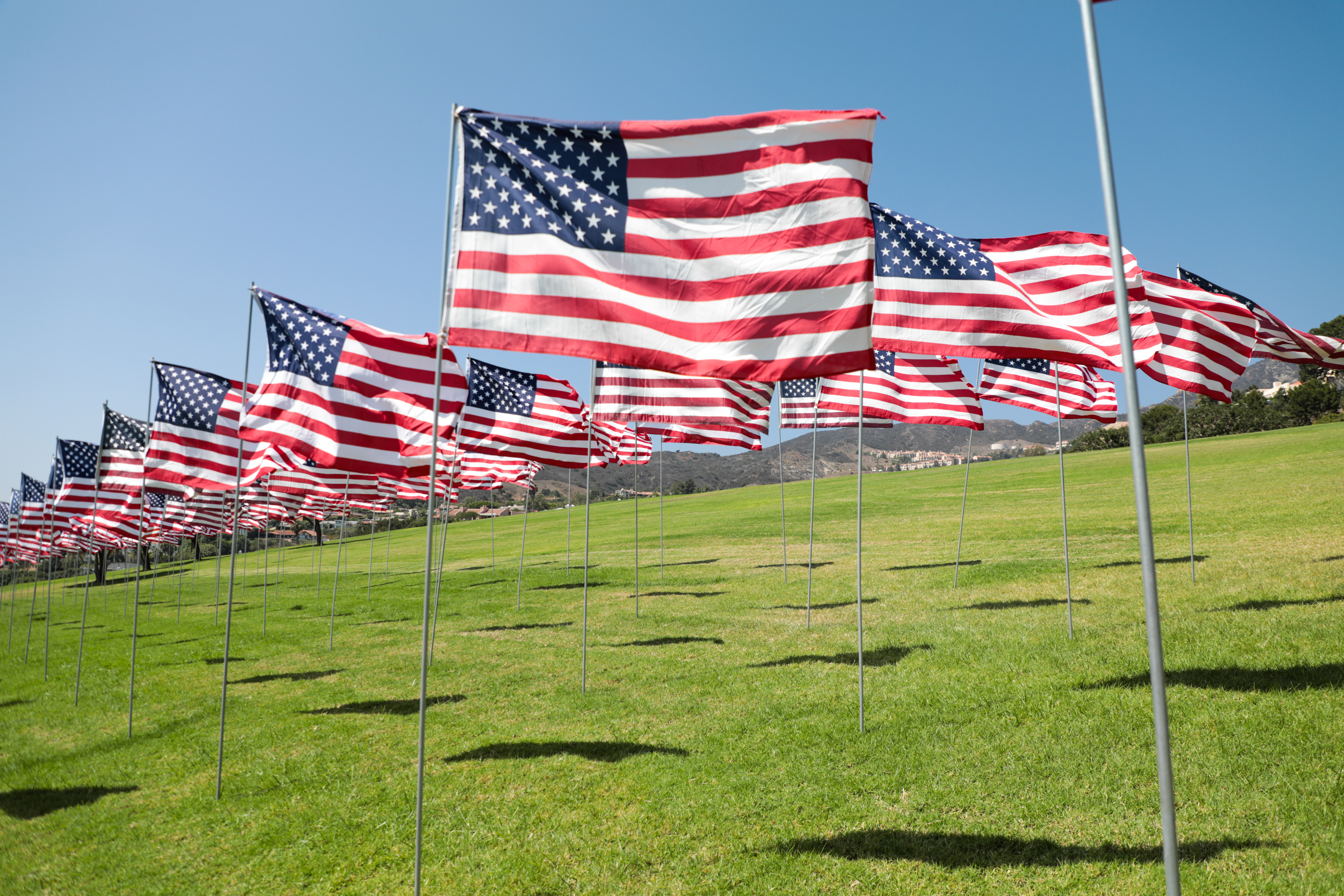 9/11 Memorial and 'Wave of Flags' at Pepperdine University
