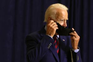 Democratic Presidential Nominee Joe Biden Speaks In Wilmington, Delaware