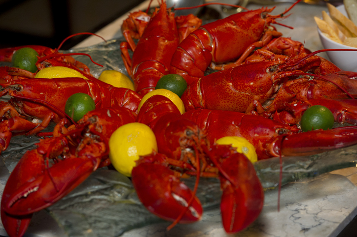 Platter Of Red Lobsters
