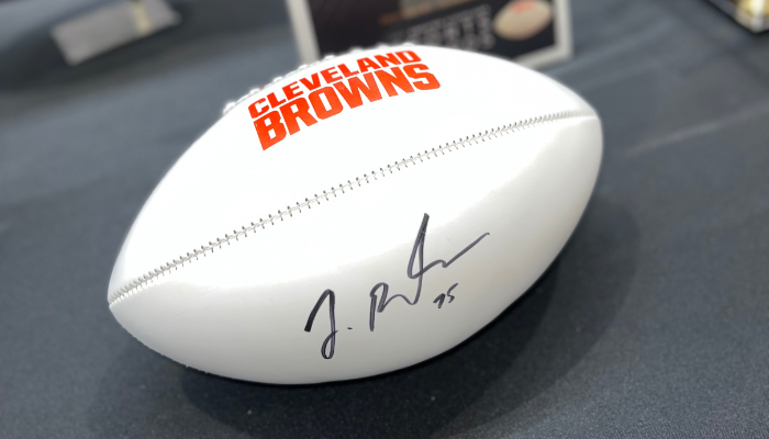 Autographed football
