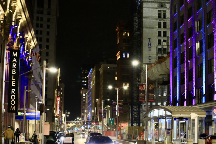 Nightlife in the city