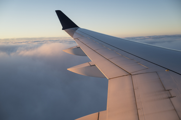 Airplane Wing during Flight
